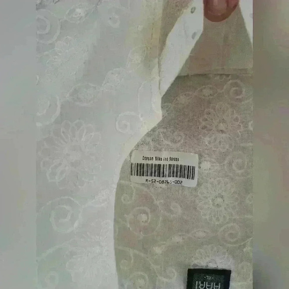 AARI Made in india Boho Embroidered White Tunic Size XL - Picture 6 of 12